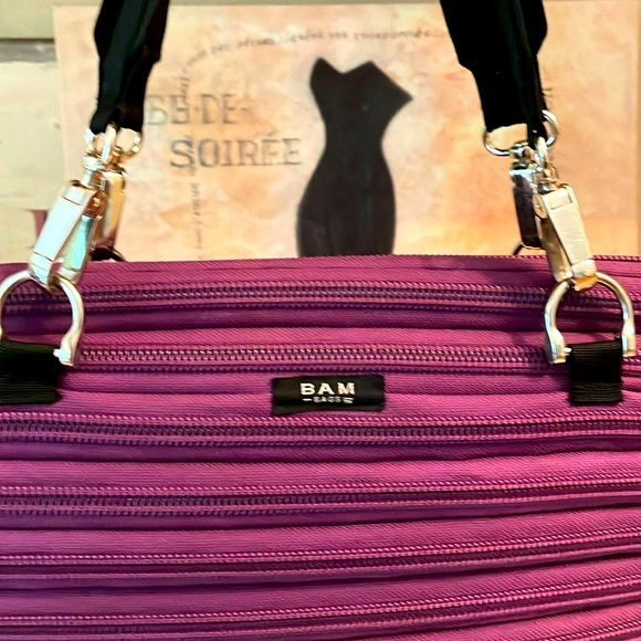 New Bam Bag Tote Zipper Deep Raspberry - Picture 3 of 7